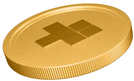Gold coin left