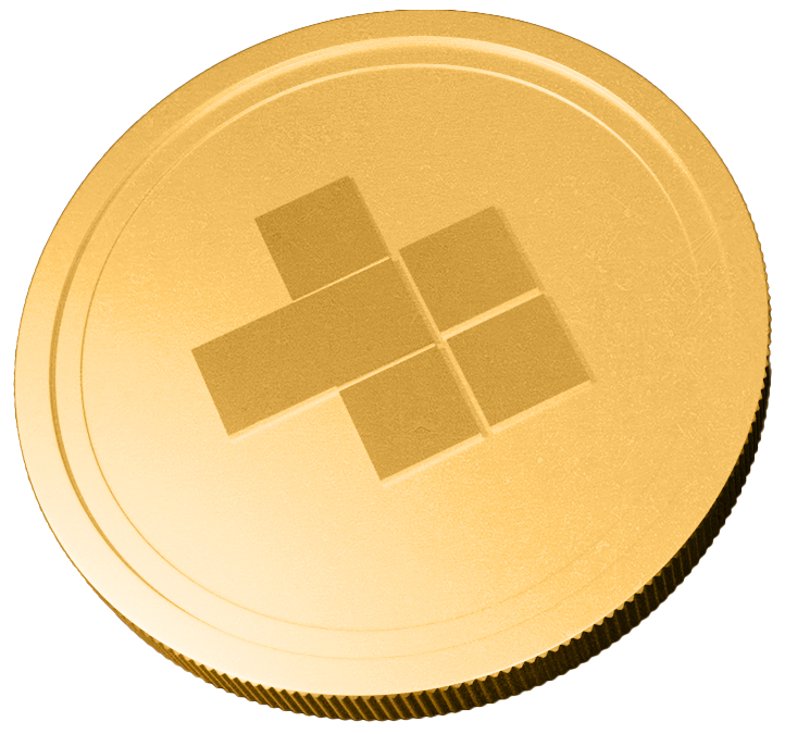 Gold coin right