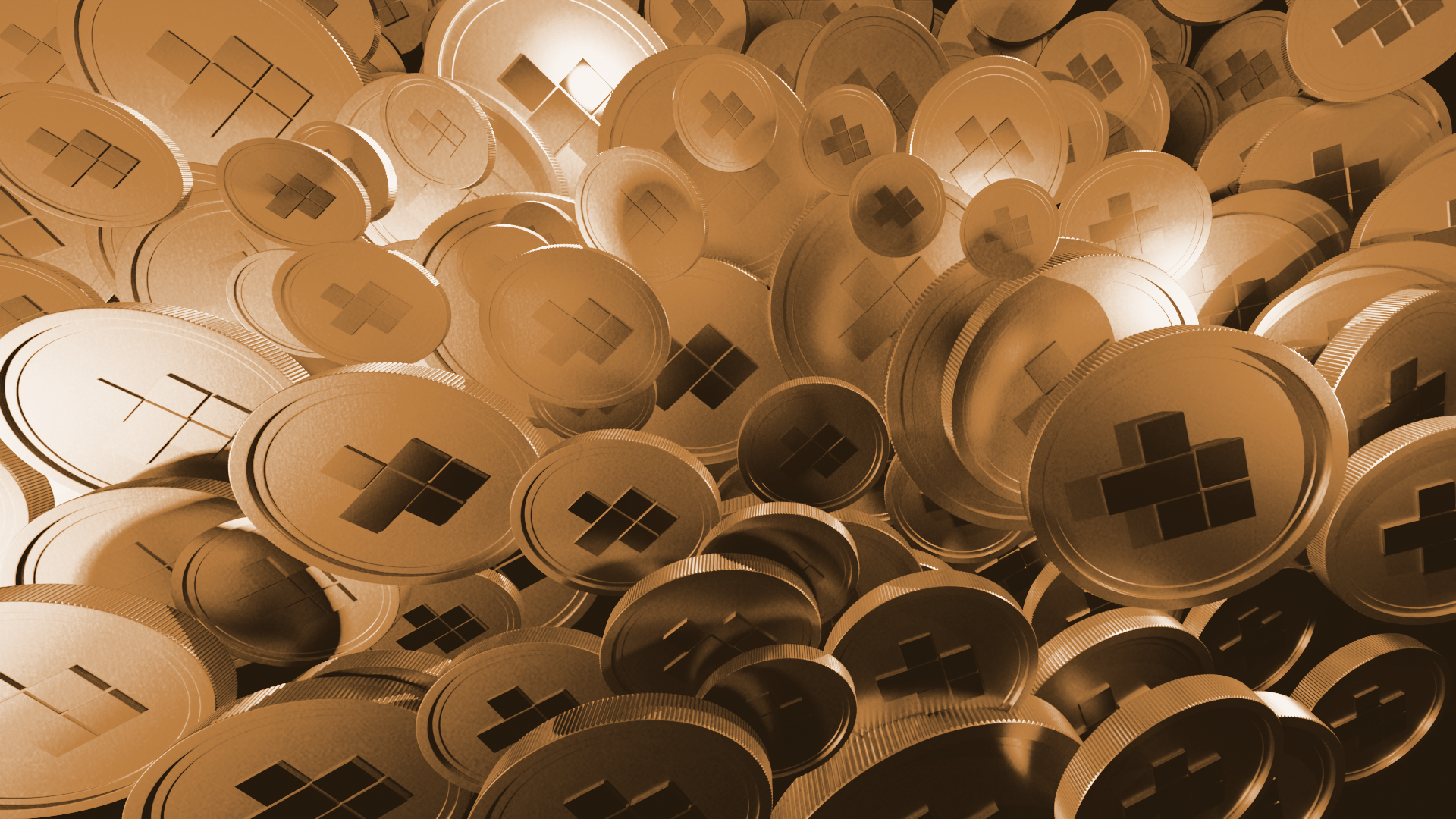 Gold-backed crypto hero background with gold reserves
